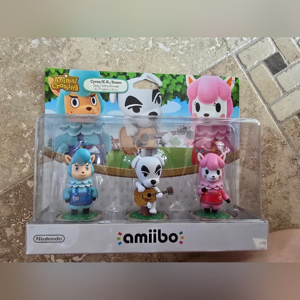 Amiibo Animal Crossing Cyrus/K.K./Reese Set New In Sealed Box   Great condition.
